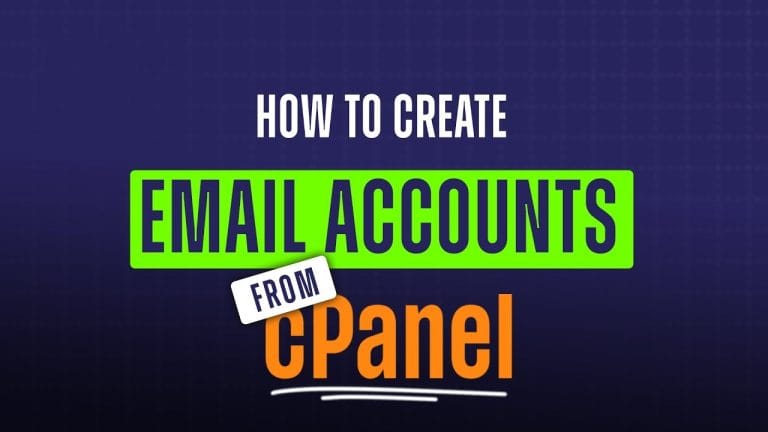 How to Create Email Accounts in cPanel?